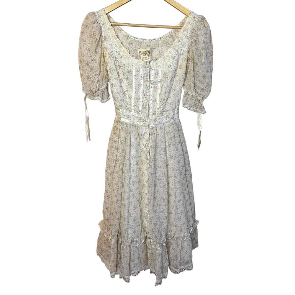 Vintage Gunne Sax by Jessica‎ San Francisco Floral Midi Dress Size 7